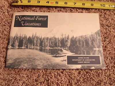 1960 US DEPT OF AG, FOREST SERVICE NATIONAL FOREST CAMPING TOURISM BROCHURE PICS