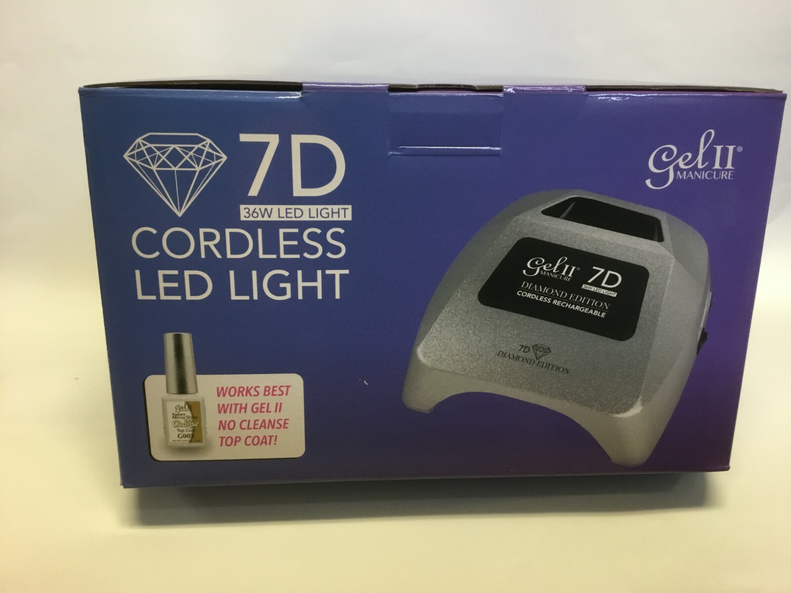 GEL II 7D DIAMOND  Edition UV/LED Cordless Rechargeable  36W Led light 