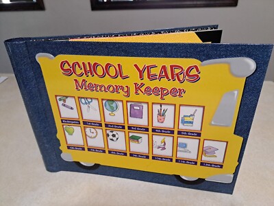 Brand New School Years Memory Keeper Album Book K-12 Class Photo Holder NEW