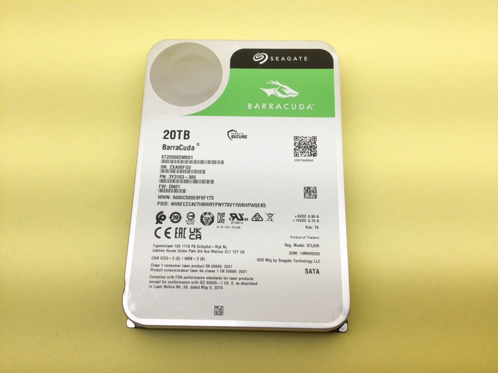 新品 SEAGATE 3.5インチ HDD 20TB ST20000NT001 Seagate Ironwolf Pro ST20000NT001 20TB SATA 3.5