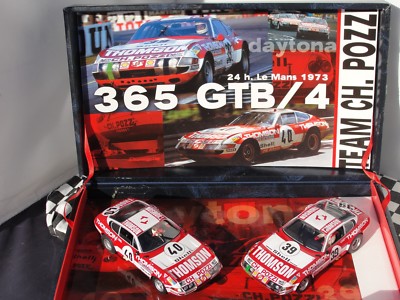 FLY FERRARI 365 GB/4 DAYTONA TWO CAR SET 96047 SLOT OLD STOCK BOXED
