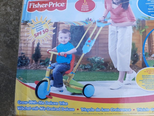 fisher price grow with me trike blue