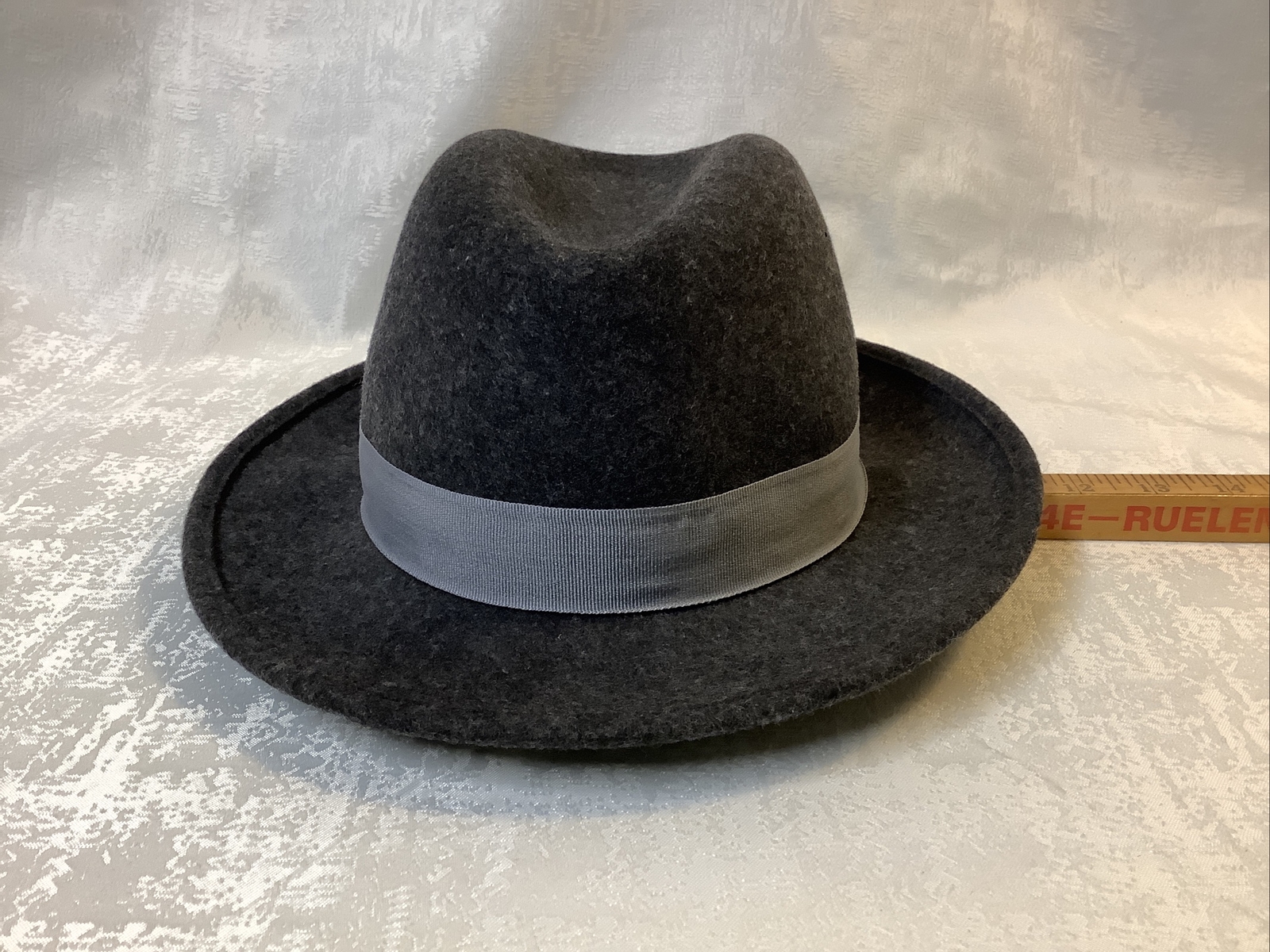 Wool Fedora DARK GRAY Blackish Casual 