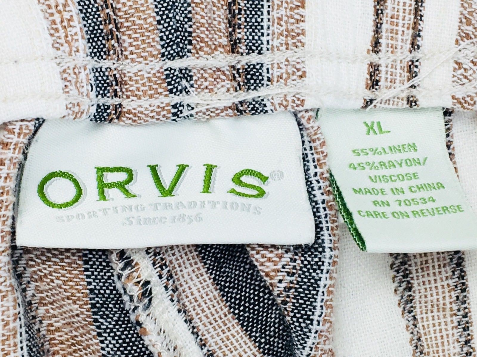 ORVIS Pants Linen Pants Linen Slacks Yoga Pants Mens Casual Slacks ORVIS XL