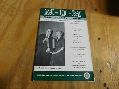 MUM Magazine Magic Unity Might August 1956 Mr. & Mrs. Eldred R. Hall 46-3