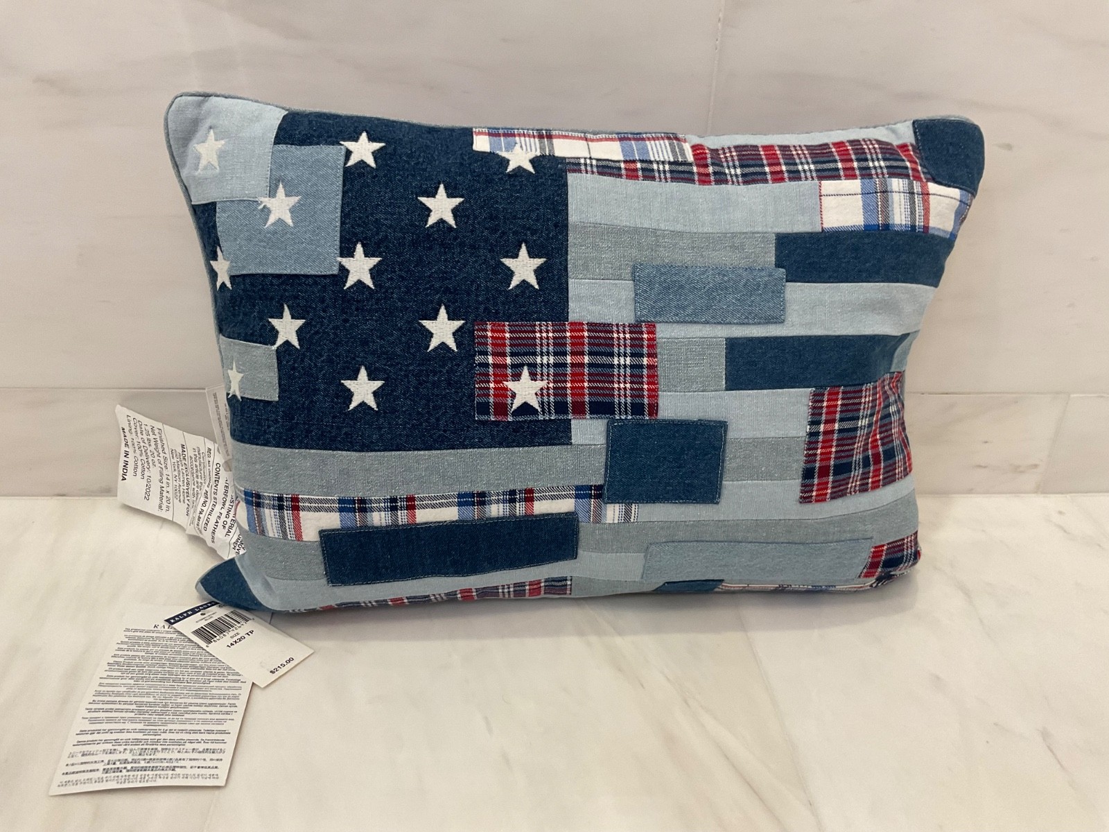 Polo Ralph Lauren 星条旗クッション 白 希少 POLO RALPH LAUREN