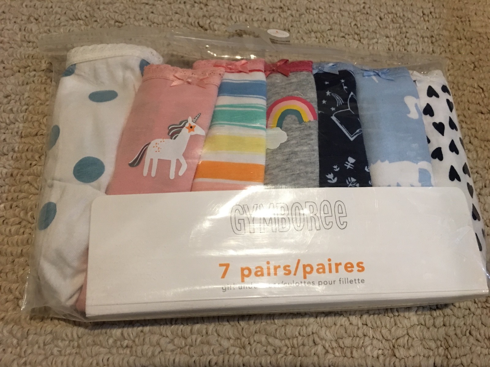 NWT Gymboree Girls Panties Underwear 7pairs 5/6