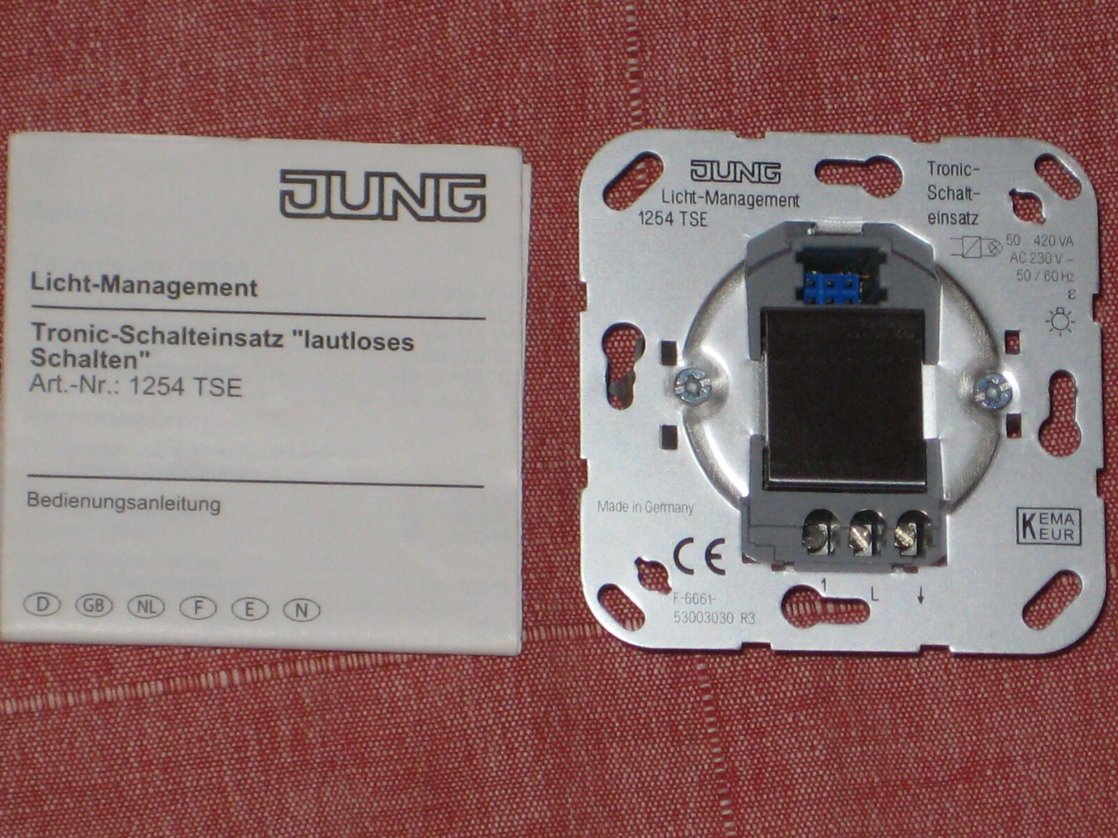 JUNG 243,07 Tast Dimmer für Tronic Trafo und