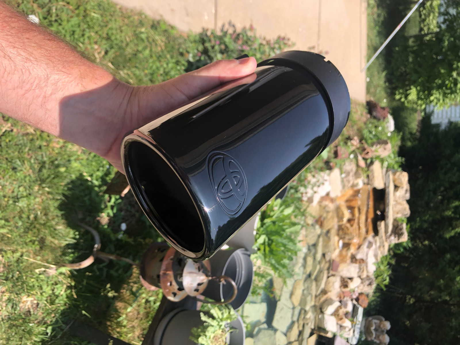 2024 BLACK Chrome Exhaust Tip Genuine Toyota Accessory PT932