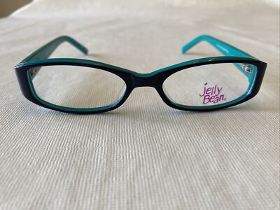 Jelly Bean Eyeglasses JB325 Blk/Teal 47-16-125