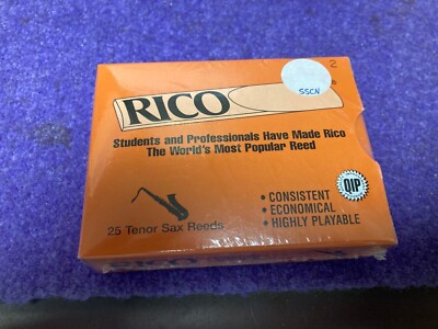 Rico Tenor Saxophone Reeds. 25 reeds per box. New old stock