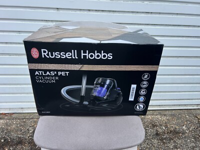 Russell Hobbs Cylinder Vacuum Cleaner ATLAS2 PET 2.5 Litre Grey & Purple