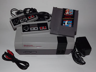 Nintendo NES System Console with Guarantee New 72 Pin & Super Mario Dunk Hunt