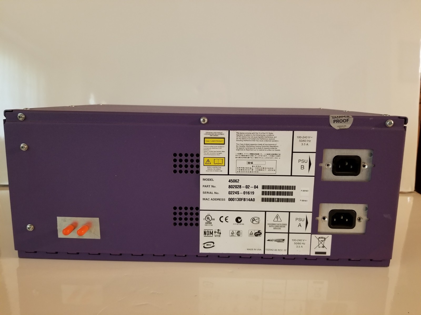 Extreme Networks Alpine 3802 chassis & GM-16X3 Gigabit Ethernet Mini GBIC card