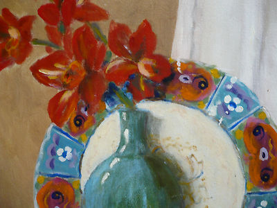 TASCHEREAU, MODERNISM REALIST REALISM MODERN PLATE and BOTTLE COLORISM mod art