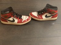 air jordan 1 retro white black red patent leather