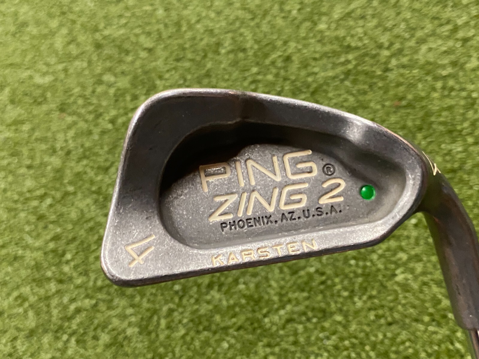 PING ZING 2 Green Dot 4 Iron RH Ping JZ Stiff Steel Shaft