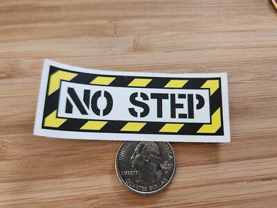 No Step Sticker Laptop Sticker Decal Funny Sticker Joke Gag Comedy Fun