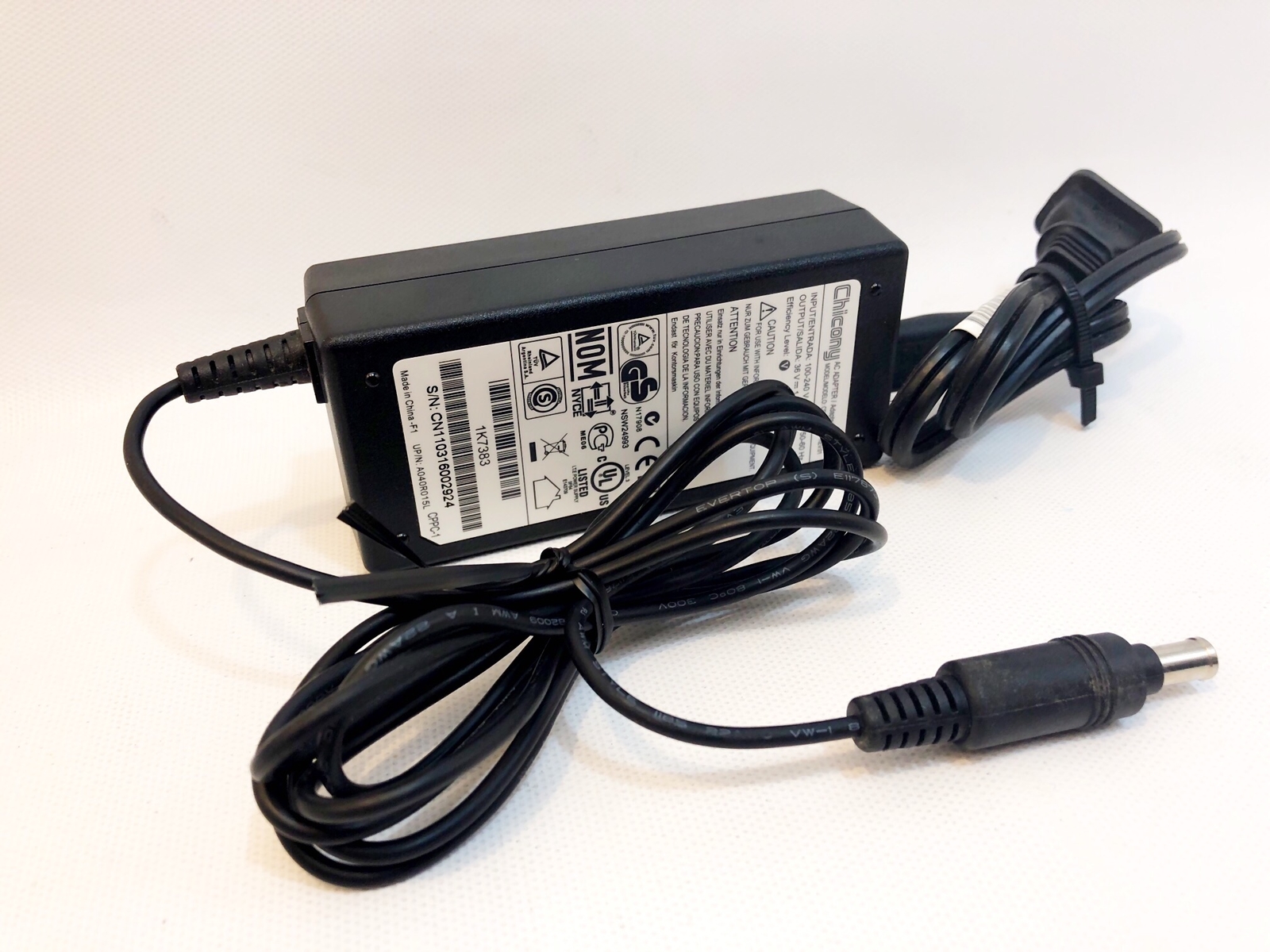 Chicony CPA09020A 36v 40w AC Power Cord Supply Adapter OEM for Kodak