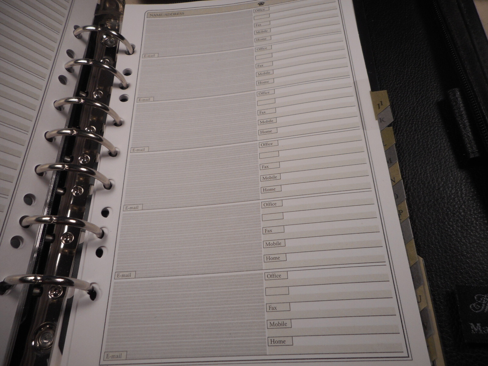 Very Nice Daily Planner With Binder Calculator Phone Index Pockets - # 153554