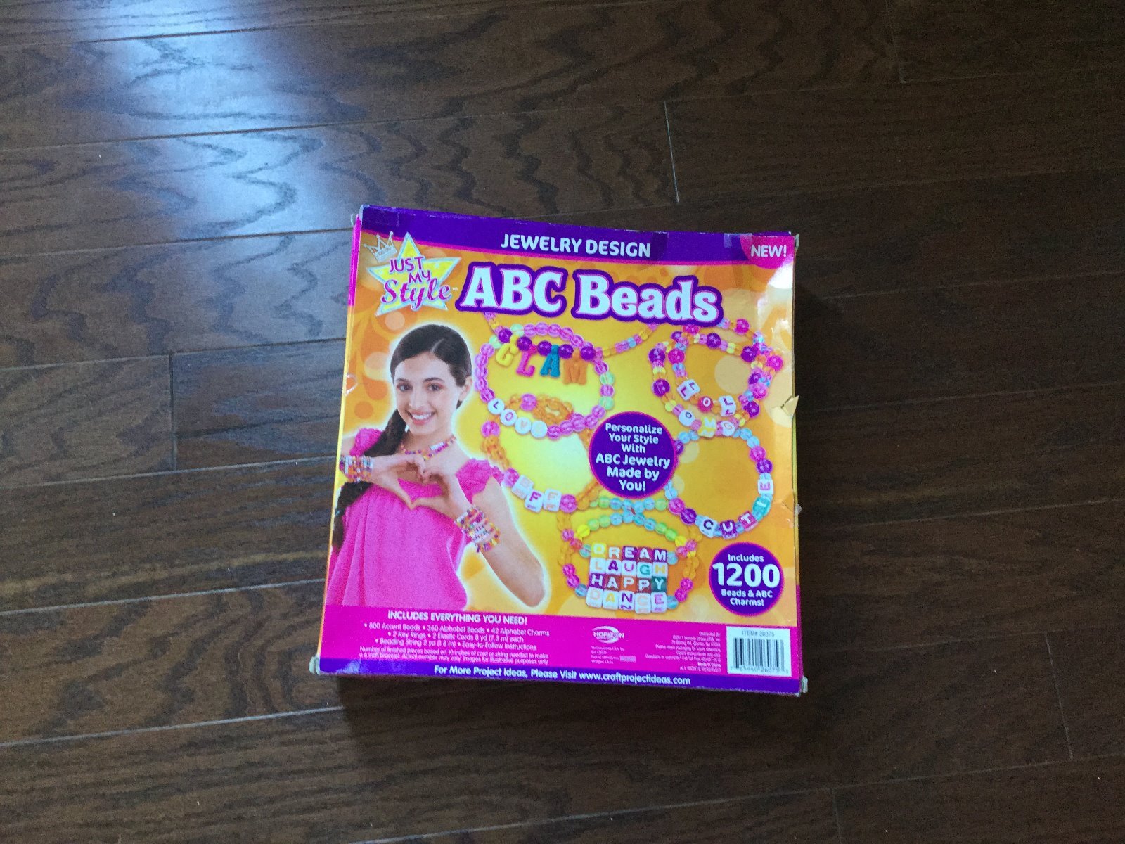 LOT Of 2 Just My Style ABC Beads Includes Charms Fashion Activities & Bottle Cap