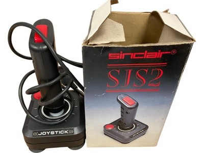 Sinclair SJS2 Joystick Vintage Gaming Controller Black Red