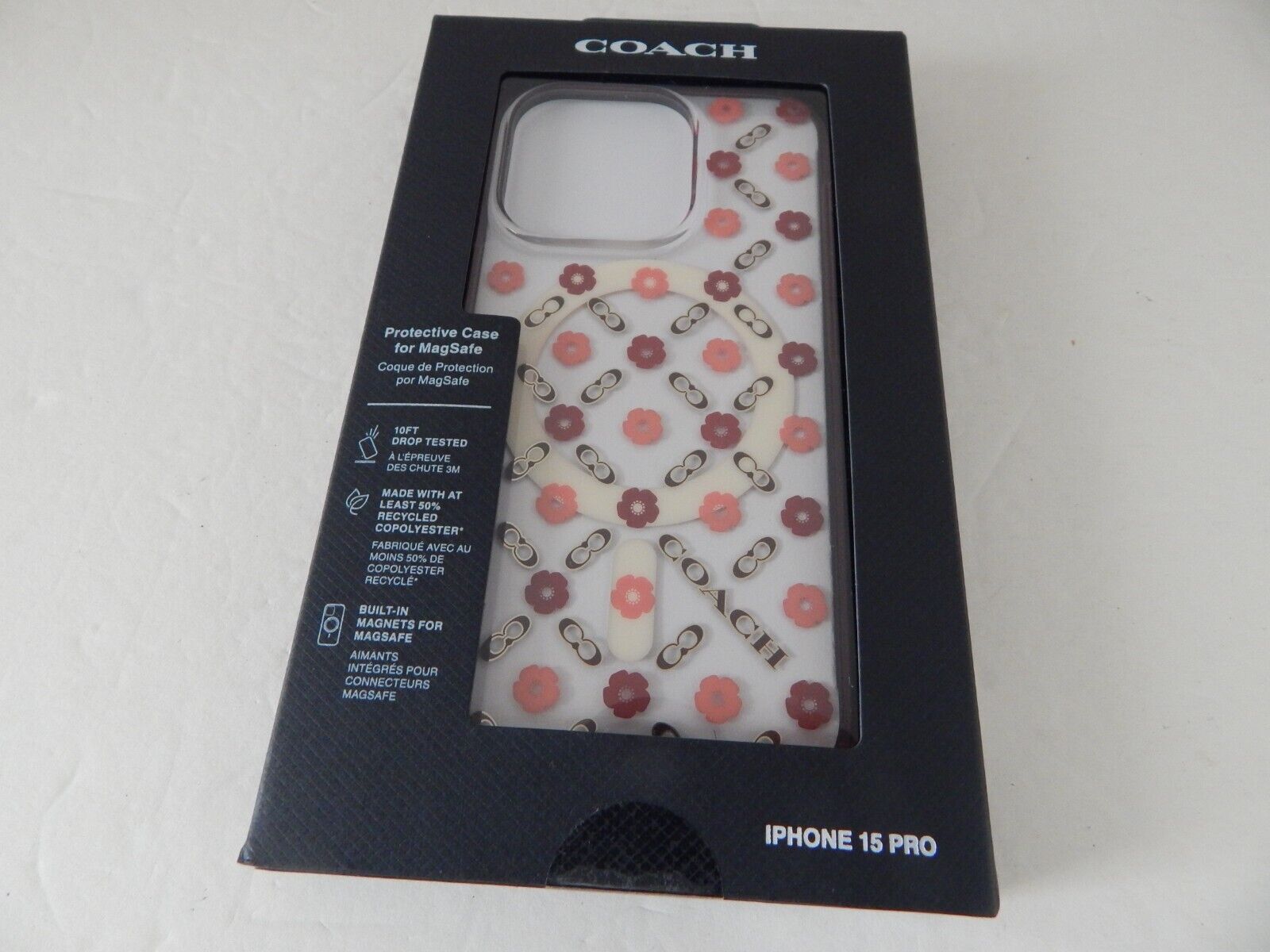 Coach New York Protective Case with Magsafe For iPhone 15 Coach New York Protective Case with Magsafe For iPhone 15