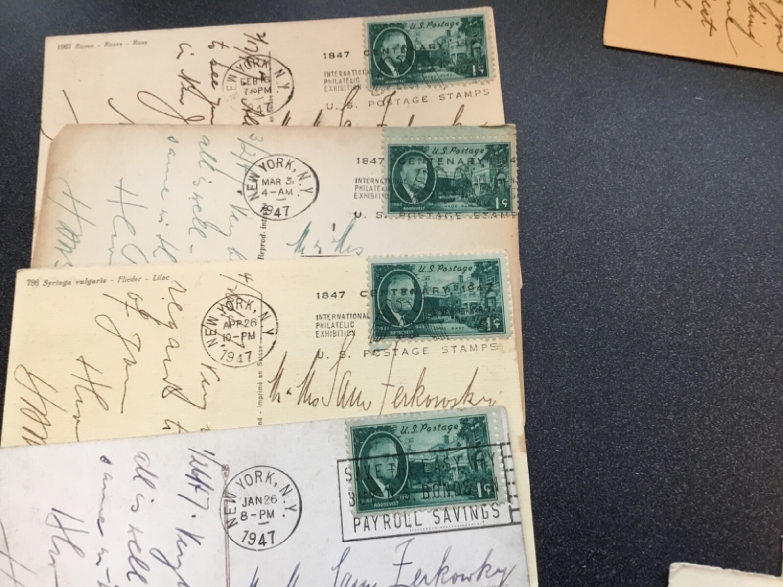 コレクション ANTIQUE STAMPS/POSTCARDS 1940's Commemorative Issue Stamps August 1- August 14, 1948