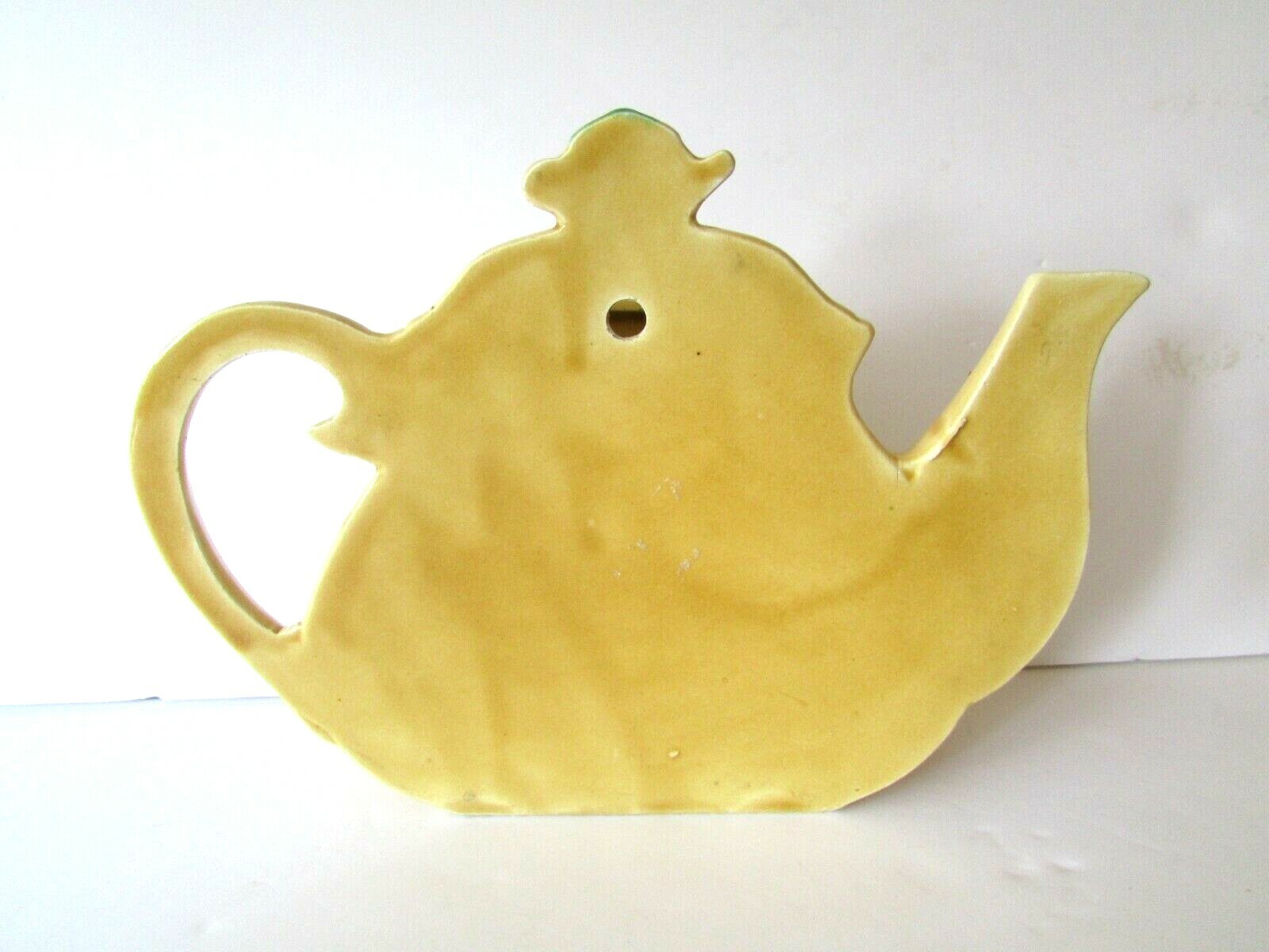 VINTAGE WALL POCKET VASE - HAND PAINTED CERAMIC - 'MY KITCHEN PRAYER' POEM