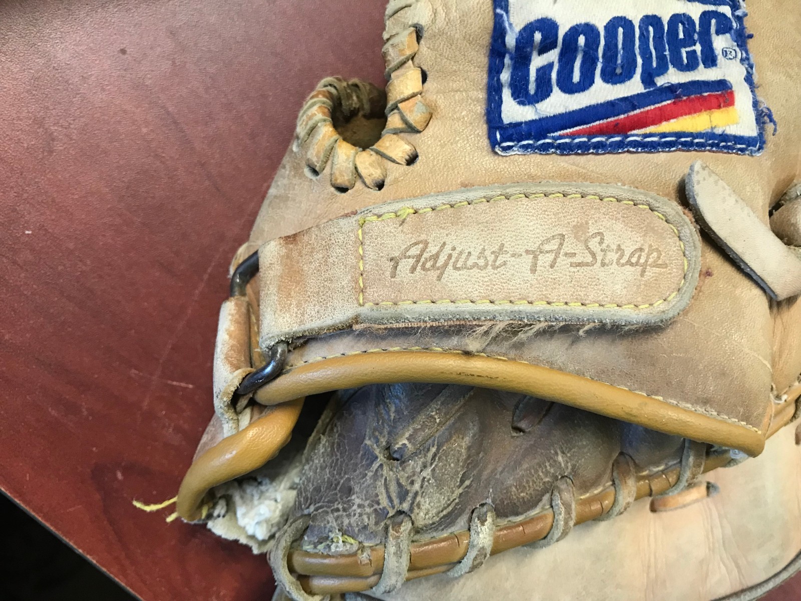 !!!VINTAGE  MITT COOPER 80-5000-8 LEATHER  !!!! WOW !!!
