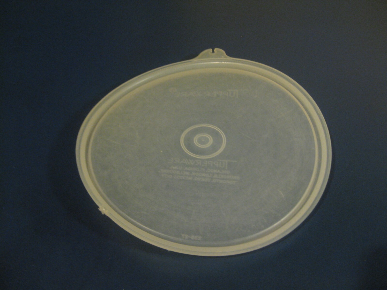 Vintage Tupperware Replacement Lid # 238-27 Sheer  5 1/2
