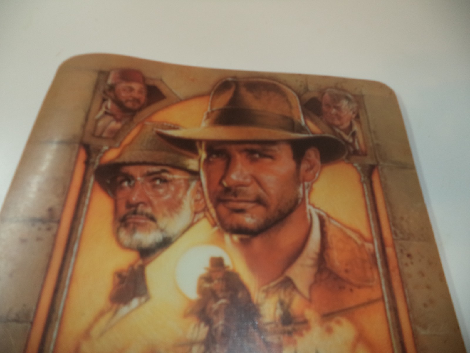 1989 Classic Indiana Jones Last Crusade Mousepad Harrison Ford, Sean Connery