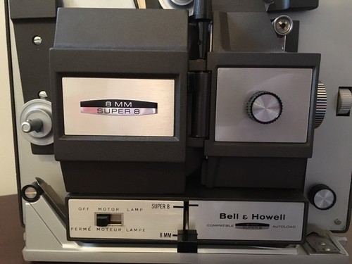 Bell & Howell 456 Dual 8mm Super 8 Projector Tested Working Good Belt New Wheel