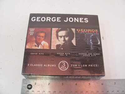 George Jones Super Hits Super Hits Vol 2 George and Tammy CD Set SEALED