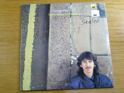 SEALED 1981 ROCK LP - GEORGE HARRISON - DARK HORSE 3492 - ''SOMEWHERE IN ENGLAND''