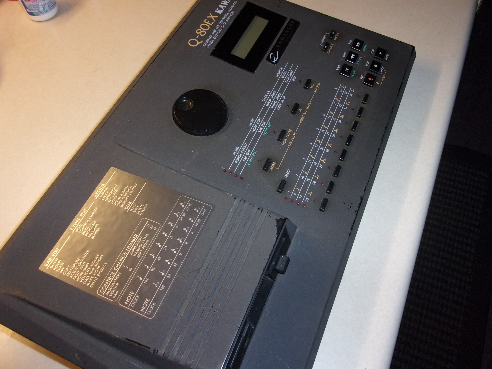 KAWAI Q-80ex digital midi sequencer with power adapter and manual