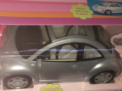 Silver Barbie Volkswagen New Beetle Bug- Year 2001 - Mattel - New In Box!