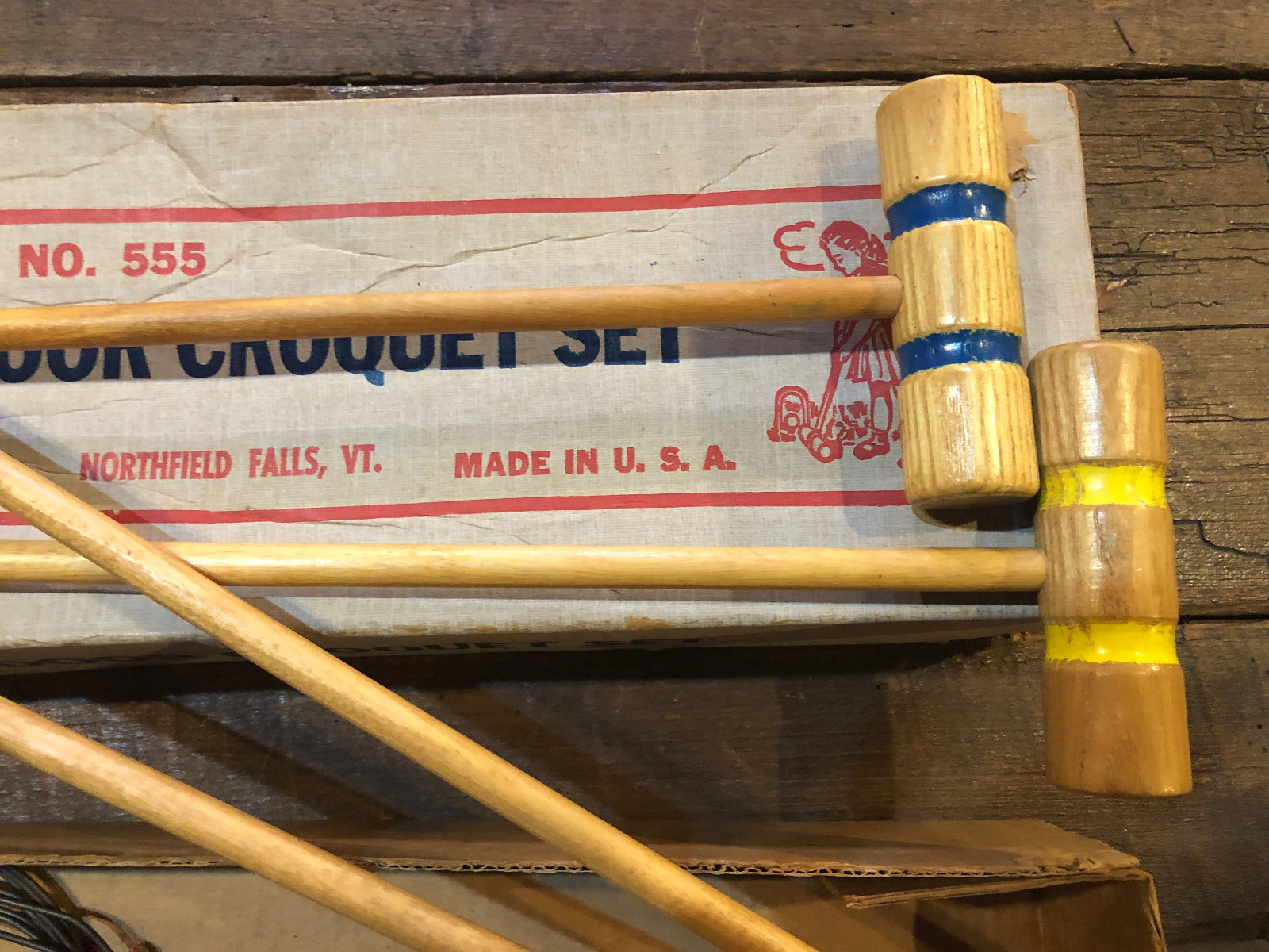 Vintage Junior Outdoor Croquet Set Randall Wood Prod Co A National Pastime