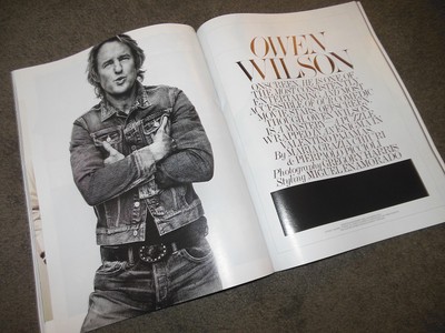 INTERVIEW Magazine Feb 2016 OWEN WILSON Bo Derek
