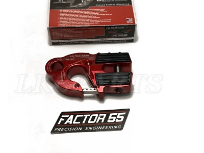 Factor 55 Red UltraHook Winch Hook For Up To 3/8'' Winch Cable or Synthetic Rope 