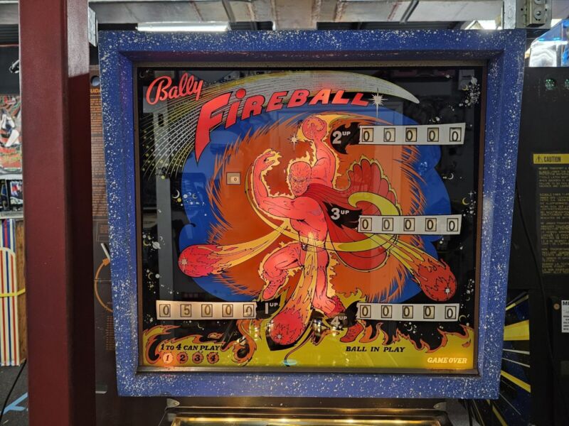 1972 FIREBALL PINBALL MACHINE PROFESSIONAL TECHS THE ORIGINAL