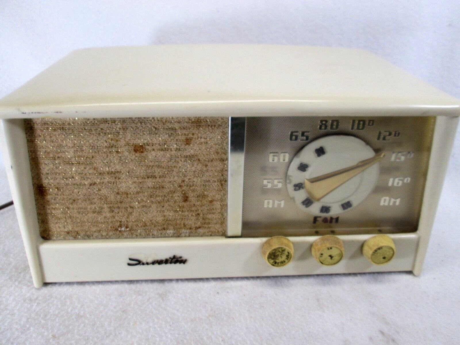 【dallafone】1960's Sears Vintage 1950's Sears Silvertone AM/FM tube radio model 4206