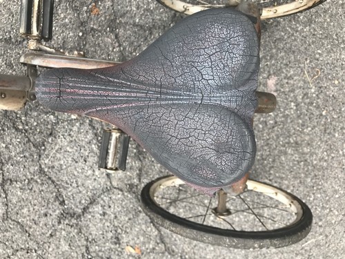 Antique prewar Toledo wheel co. BlueStreak Skip Tooth  chain drive tricycle