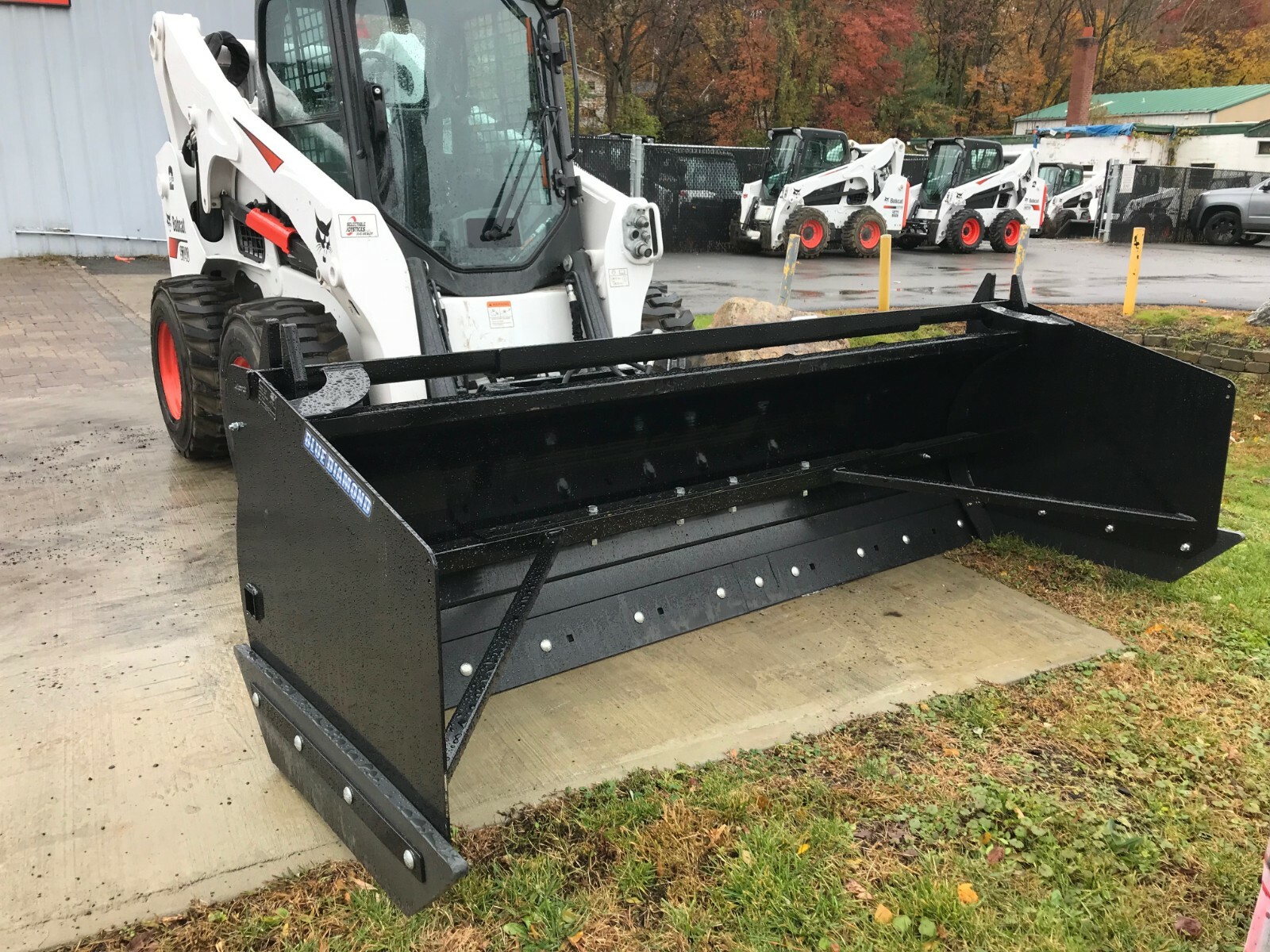 Blue Diamond Trip Edge Blade Pusher  Skid Steer Attachment 96