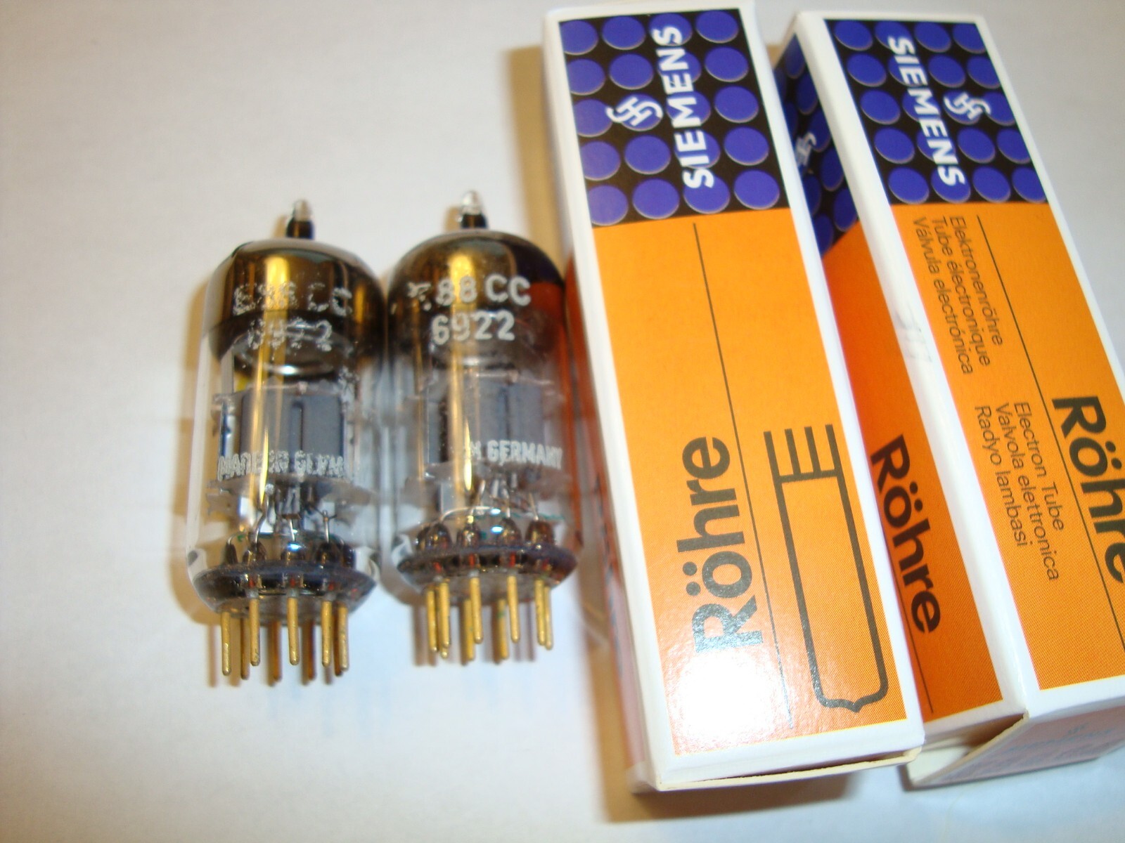 Siemens E88CC Silver Shields 真空管 2個セット