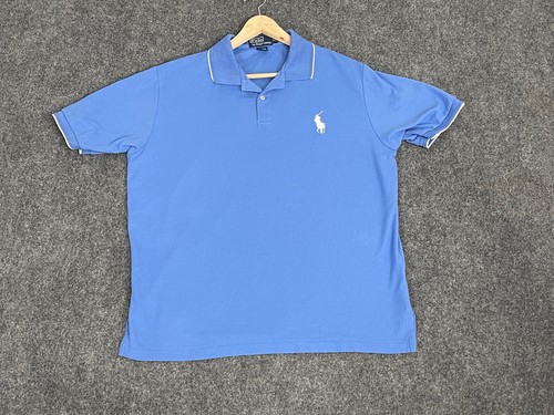 Polo Ralph Lauren Polo Shirt Mens XL Blue Short Sleeve