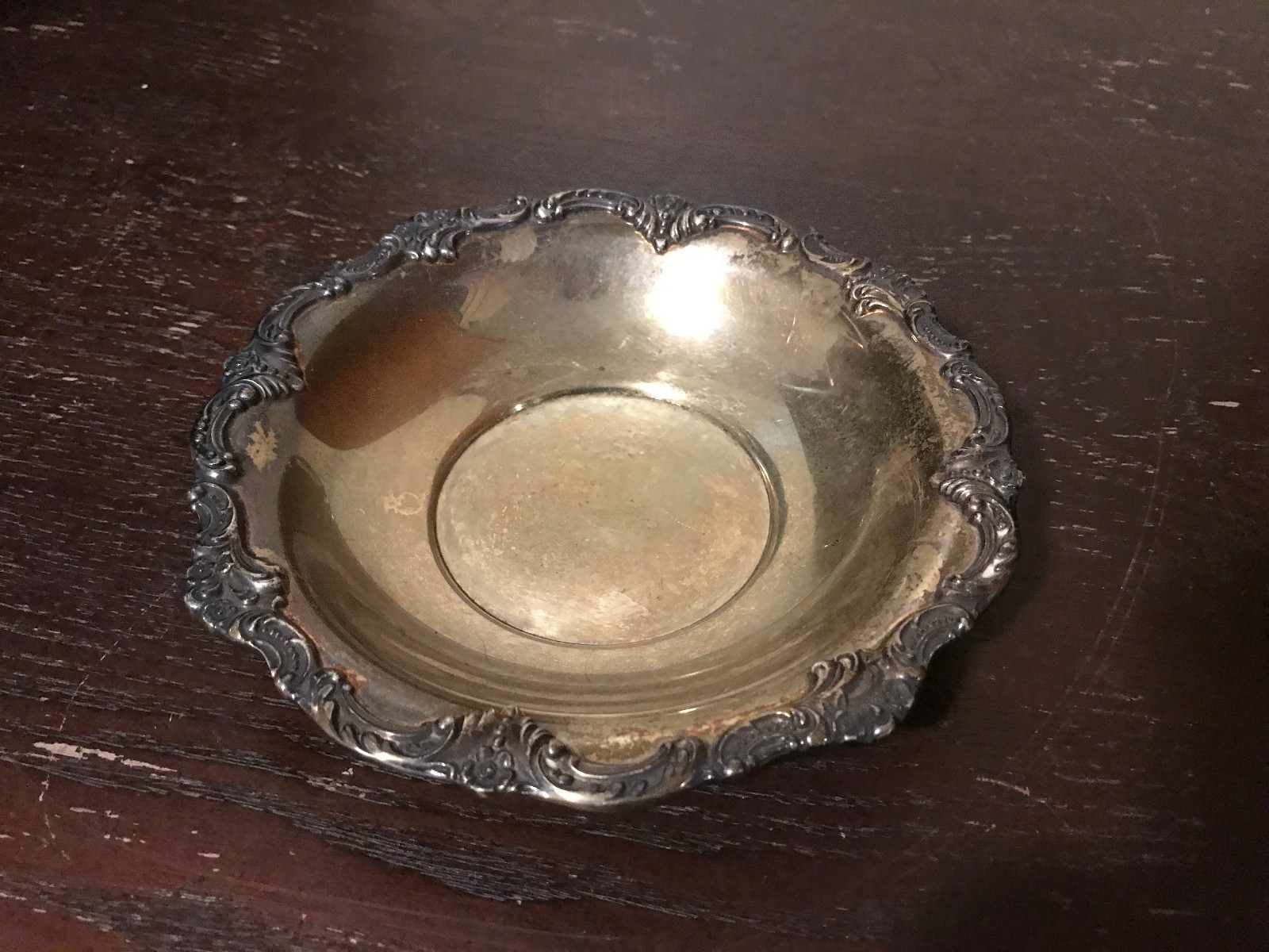 VINTAGE REED & BARTON SILVER PLATED CANDY DISH -- #1100 TARA HALL COLLECTION