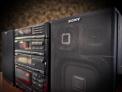 Sony FH-909R (MHC-2000)  RaRe  80's Vintage Cassette System Side Panels