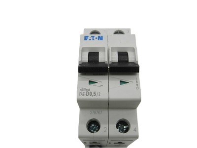 Eaton NSB FAZ-D0.5/2 Miniature Circuit Breakers (MCBs) FAZ 2P 0.5A 277V 50/60Hz