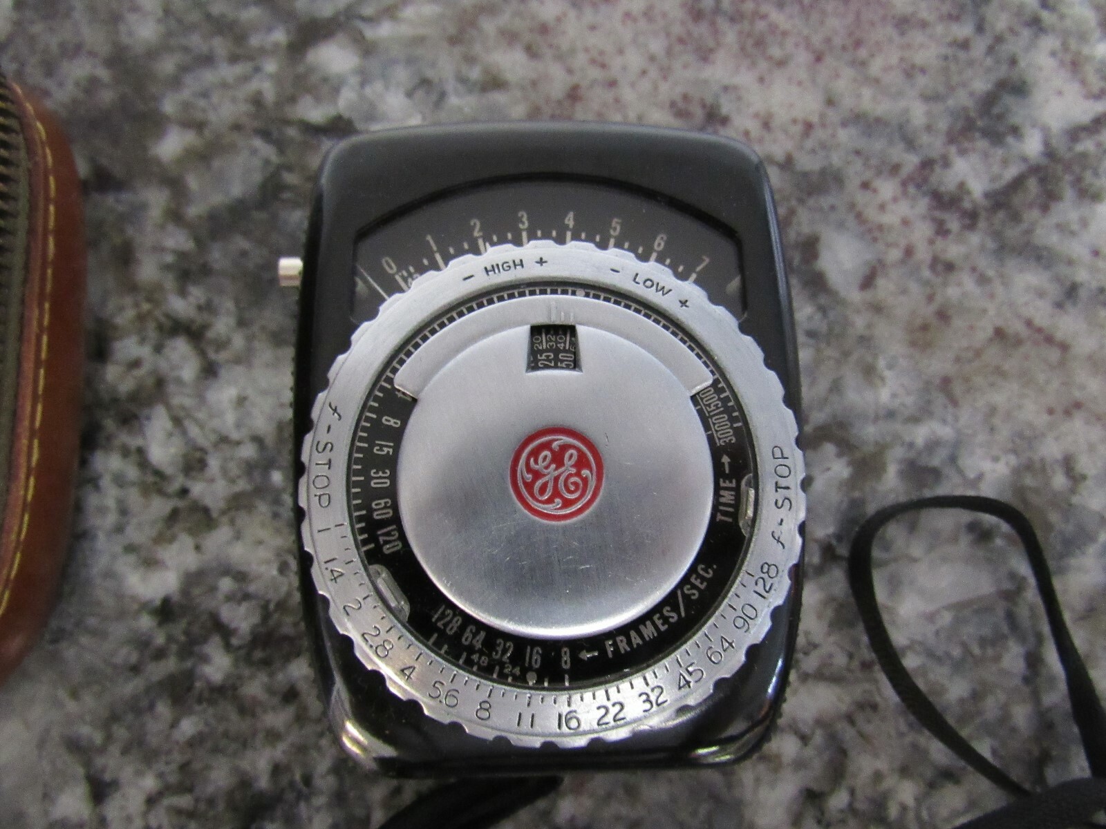 Vintage GE General Electric Type PR-1 Exposure Meter Light Meter with Case